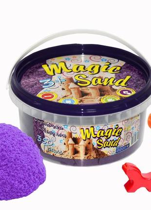 Кинетический песок стратег magik sand, 0.350 кг., сиреневый, 370-4s