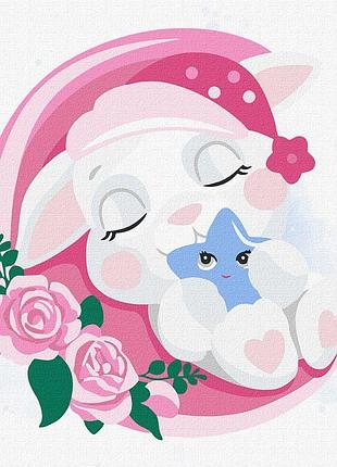 Картина за номерами сонний кролик 30х30см, 7+, кно6094