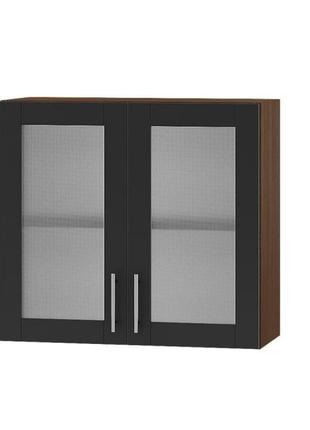 Кухонный модуль витрина эверест оптима вв10-800 антрацит 80х30х72 см (dtm-3415)