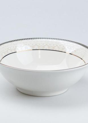 Столовий сервіз тарілок 24 штуки керамічних на 6 персон білий2 фото