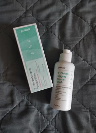 Ензимна пудра для вмивання з бета-глюканом petitfee beta-glucan enzyme powder wash 80g