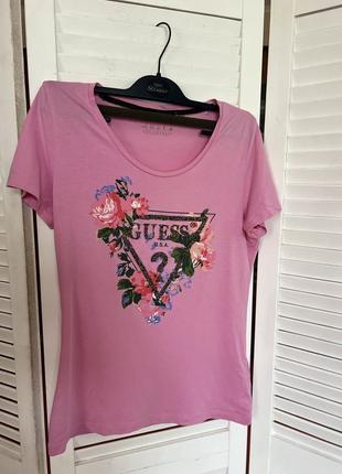 Футболка guess майка со стразами