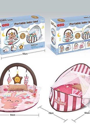 Коврик игровой для малышей tiibaby с вуалью и музыкой, 66527