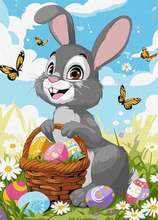 Картина по номерам пасхальный гость 30х40см, идейка, кно6200