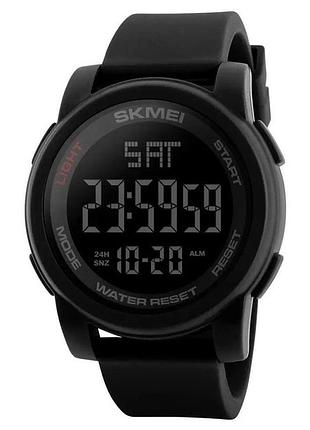 Мужские спортивные наручные часы skmei 1257 черные