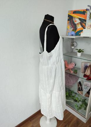 Стильный ярусный сарафан / платье миди, трапеция3 фото