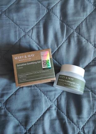 Заспокійливий гель-крем mary & may sensitive soothing gel cream 70g