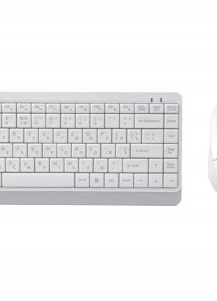 Комплект (клавіатура, мишка) бездротовий a4tech fg1112s white usb