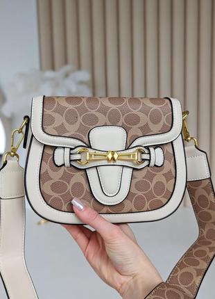 👸🏻сумка coach кросс боди моногам👸🏻2 фото