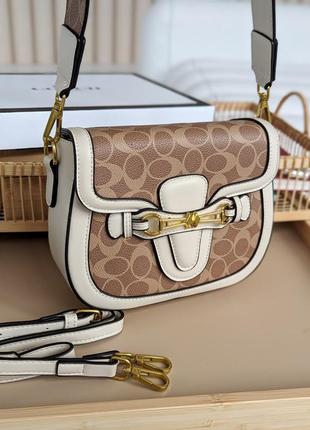 👸🏻сумка coach кросс боди моногам👸🏻5 фото