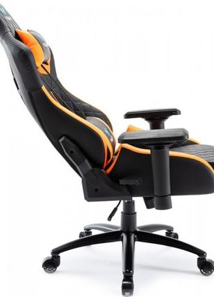 Крісло для геймерів aula f1031 gaming chair black/orange (6948391286211)5 фото