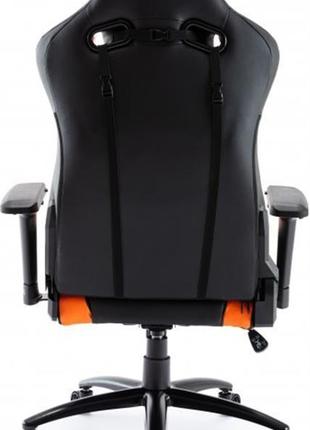 Крісло для геймерів aula f1031 gaming chair black/orange (6948391286211)4 фото