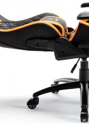 Крісло для геймерів aula f1031 gaming chair black/orange (6948391286211)6 фото