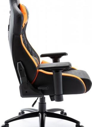 Крісло для геймерів aula f1031 gaming chair black/orange (6948391286211)3 фото