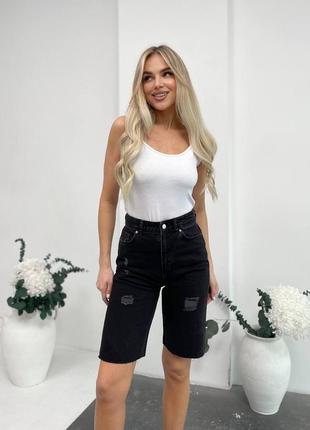 Джинсовые шорты туречна на лето, женские шорты джинс с карманами3 фото