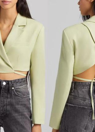 Bershka стильный жакет с завязками
