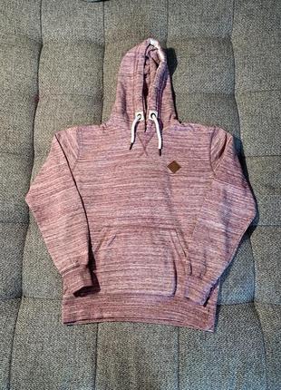 Худи!solid розово белое