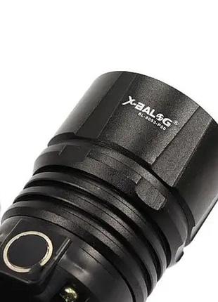 Мощный налобный фонарь светодиодный 2 аккумулятора 18650 x-balog bl-8053 p50