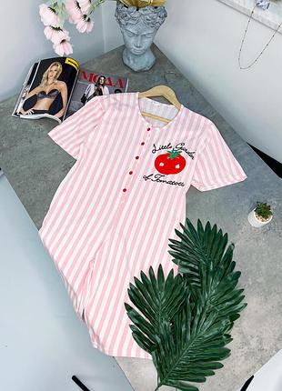 Пижама комбинезон в полоску