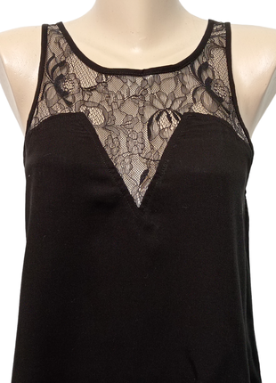 Блуза, майка з ажурною вставкою.