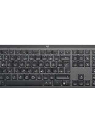 Клавіатура бездротова logitech mx keys mini minimalist wireless illuminated (920-010502) pale grey bluetooth