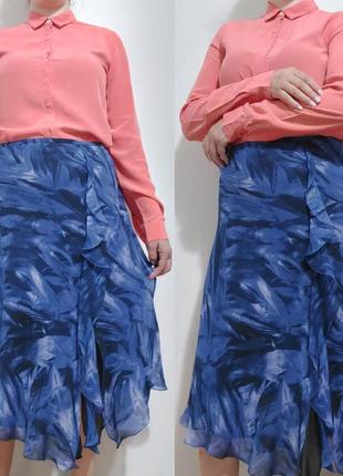 Шелковая симетричная  юбка laurel, escada5 фото