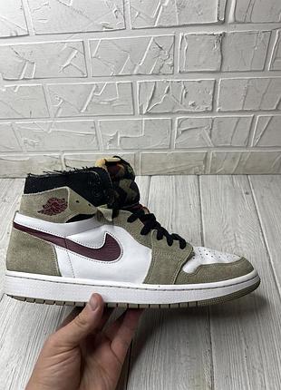 Крутые высокие кроссовки nike air jordan 1 zoom