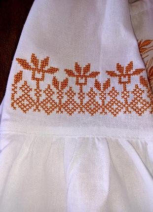 Платье с колышками косышки вышиты вышитая рубашка вышиванка для девочки платье на 1 сентября