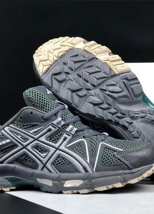 Женские кроссовки asics gel-kahana 8 grey ассикс серого цвета