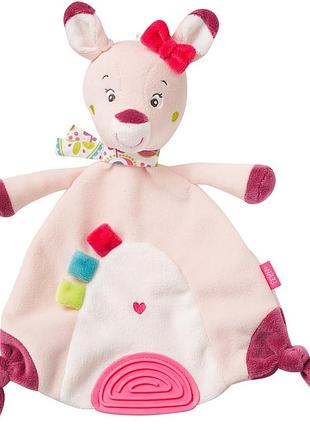 Fehn первая мягкая игрушка платочек ду-ду комфортер с прорезывателем для зубов