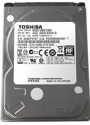 Накопичувач hdd 2.5" sata 1.0tb toshiba 5400rpm 8mb (mq01abd100v) refurbished