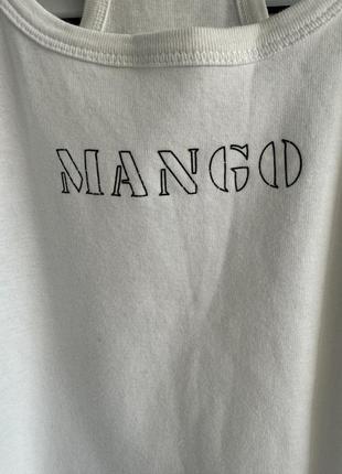 Білосніжна майка mango4 фото