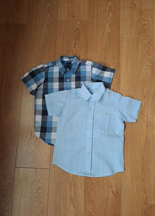 Набор рубашек для мальчика с коротким рукавом для плотного мальчика2 фото