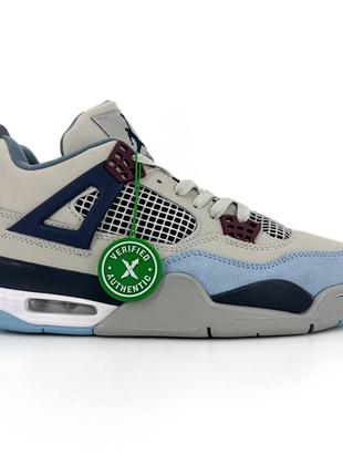 Кросівки nike air jordan retro 4 military blue3 фото