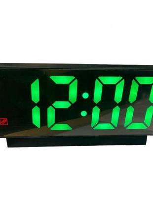 Электронные настольные led часы vst-897l с зеркальным дисплеем с будильником от usb 9090