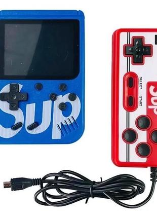 Sup с джойстиком приставка retro sup dendy 400в1 портативная ретро денди game box 3" на двоих синий3 фото