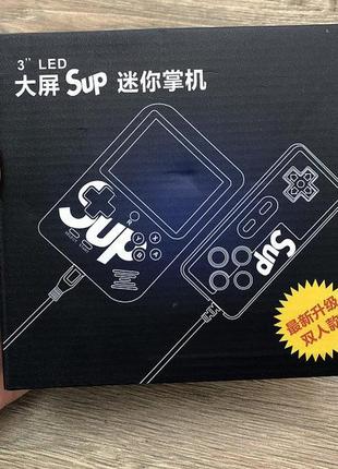 Sup с джойстиком приставка retro sup dendy 400в1 портативная ретро денди game box 3" на двоих синий10 фото