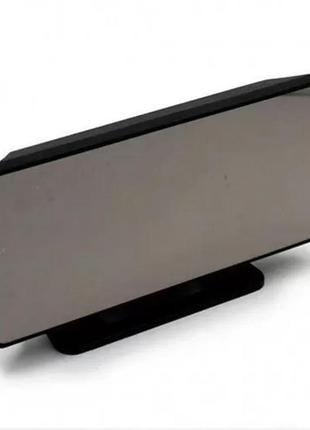 Настільний led-годинник із будильником, термометром і датчиком вологості vst-888y, дзеркальний6 фото