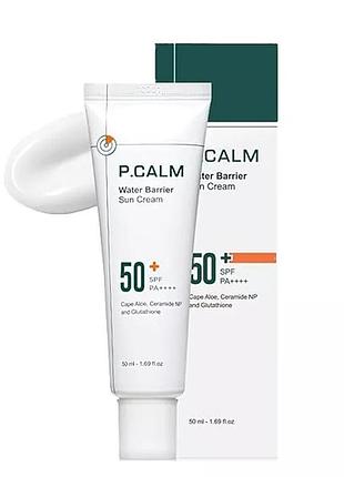 Сонцезахисний крем p.calm - water barrier sun cream spf50+ pa++++ (50ml)