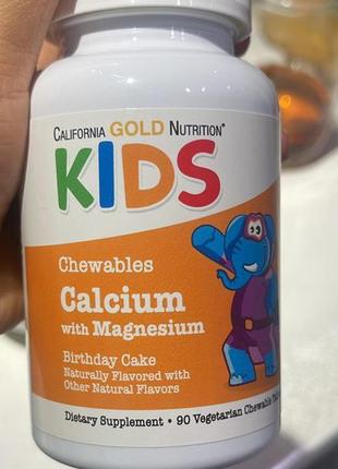 Кальций для детей в форме животных, сша, детский кальций, 90 таблеток