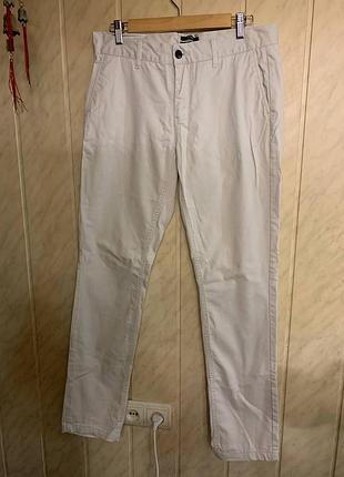 Kiabi extra slim fit брюки-чиносы  100% коттон р,46
