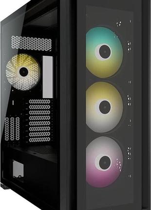 Корпус corsair icue 7000x rgb tempered glass black (cc-9011226-ww) без бж