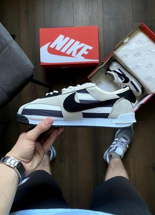 Nike cortez white & gray6 фото