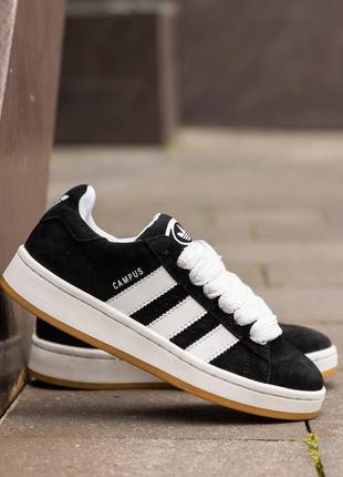 Жіночі кеди кросівки adidas campus 00s core black