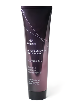 Професійна маска для волосся з олією марули bogenia professional hair mask marula oil 300ml2 фото