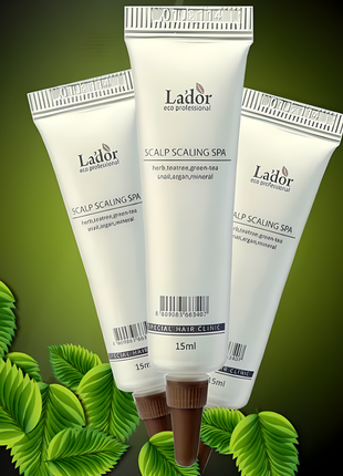 Очищающий спа пилинг для кожи головы la'dor scalp scaling spa ampoule, 15 г1 фото