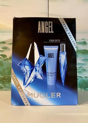 Angel thierry mugler пробник парфумований набір рідкість edp 50 мл + edp 10 мл + лосьйон 50 мл