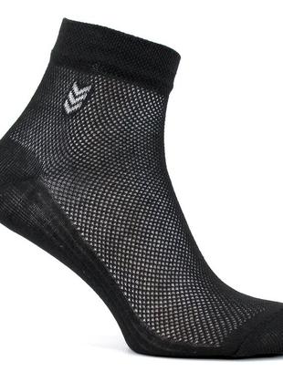 Чоловічі літні шкарпетки з сіткою 41-42 чорні короткі носки5 фото