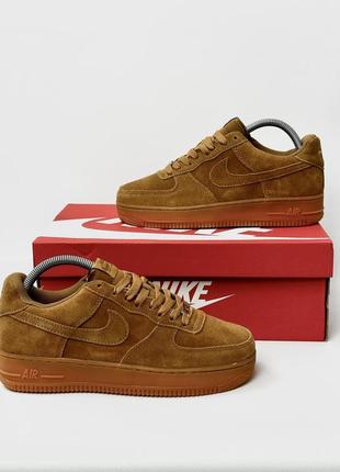 Кросівки nike air force (замша) camel color10 фото