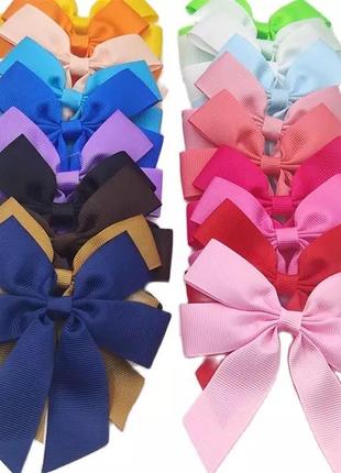 Бант на заколке бантики для девочки  школьные бантики